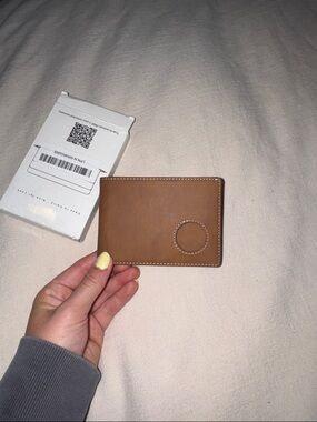 Classic Brown Leather Air Tag Men’s Wallet